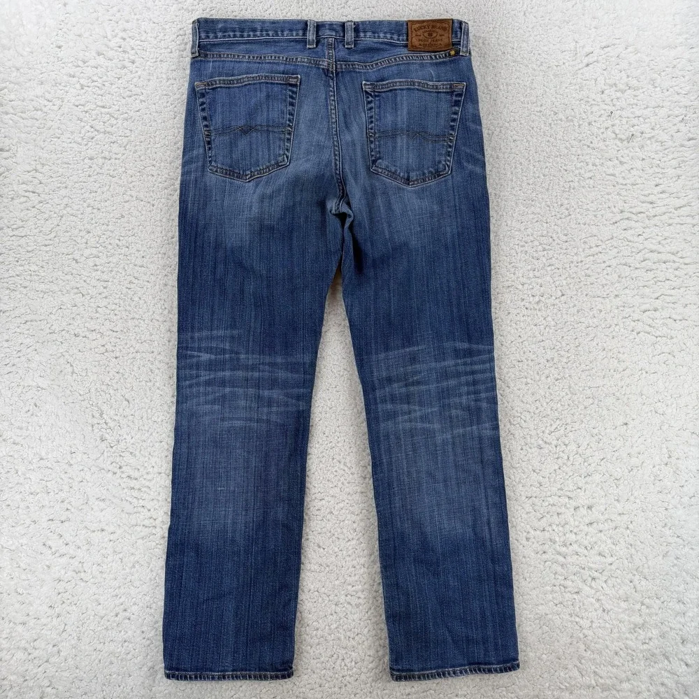 Lucky Brand 363 Jeans Mens 33x30 Blue Stretch Denim Pants Vintage Straight
